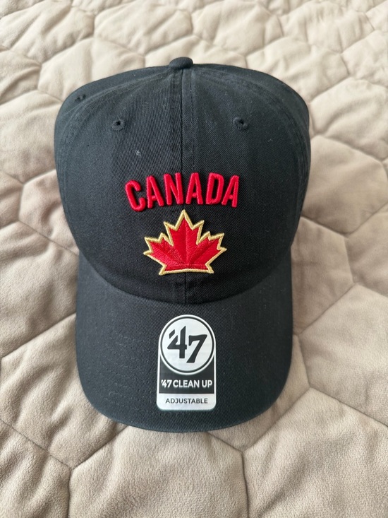 ‘47 Brand Other - Team Canada IIHF '47 Sure Shot Clean Up Hat - Black | Adjustable